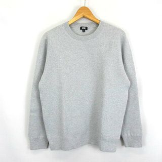 ユニクロ(UNIQLO)のユニクロ ウォッシャブル ストレッチ ミラノリブ クルーネック セーター  L(ニット/セーター)