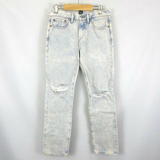 ギャップ(GAP)のGAP  ケミカルウォッシュ ダメージ スリム デニムパンツ 29/30 44(デニム/ジーンズ)