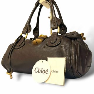 クロエ(Chloe)の美品　クロエ　パディントン　ショルダーバッグ　トートバッグ　ブラウン　レザー(ショルダーバッグ)