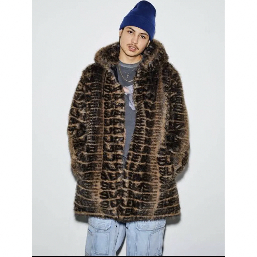 限定出品　定価以下　シュプリーム　faux  fur  hooded  coatその他