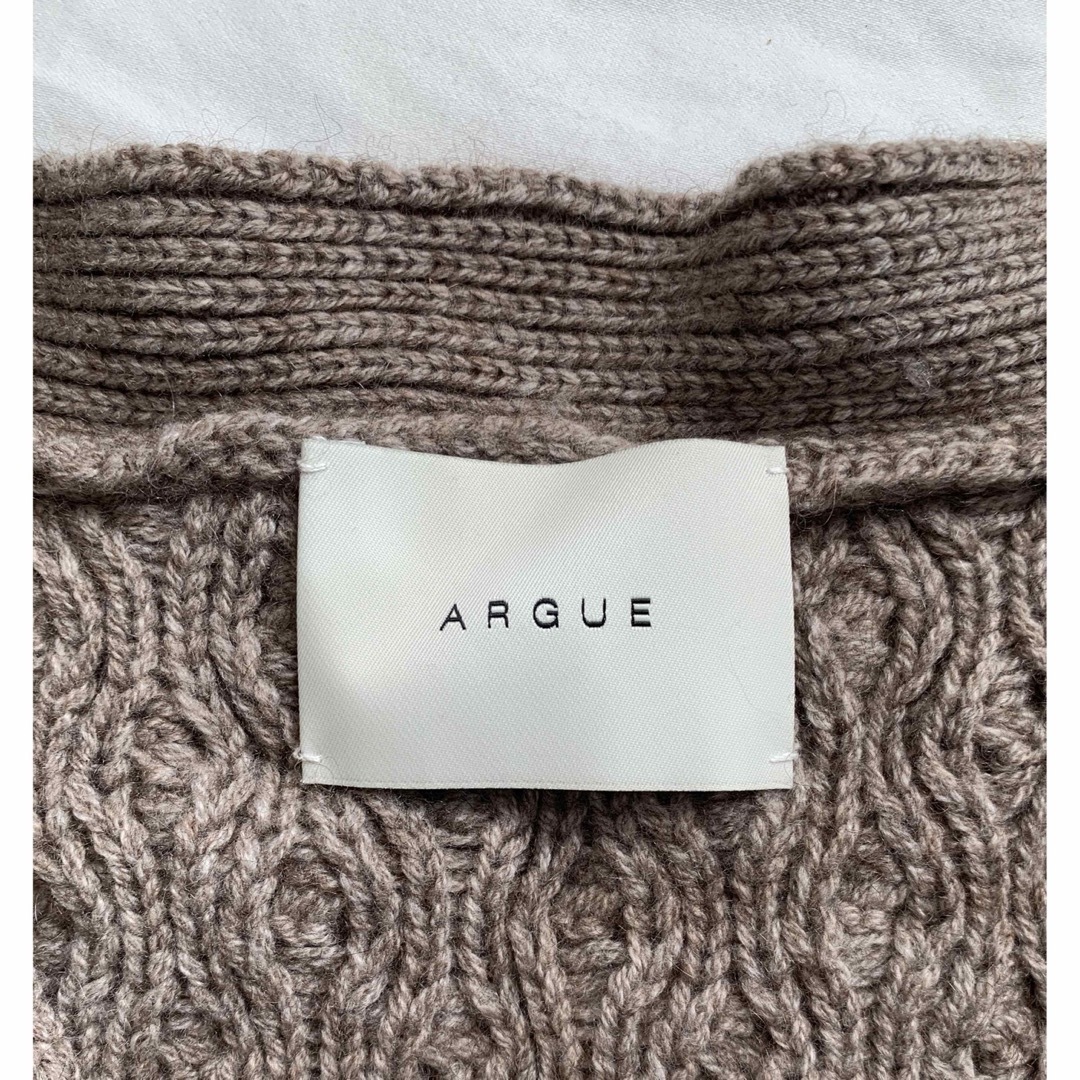 ARGUE(アギュー)のARGUE babywool yak cashmere ロングカーディガン レディースのトップス(ニット/セーター)の商品写真