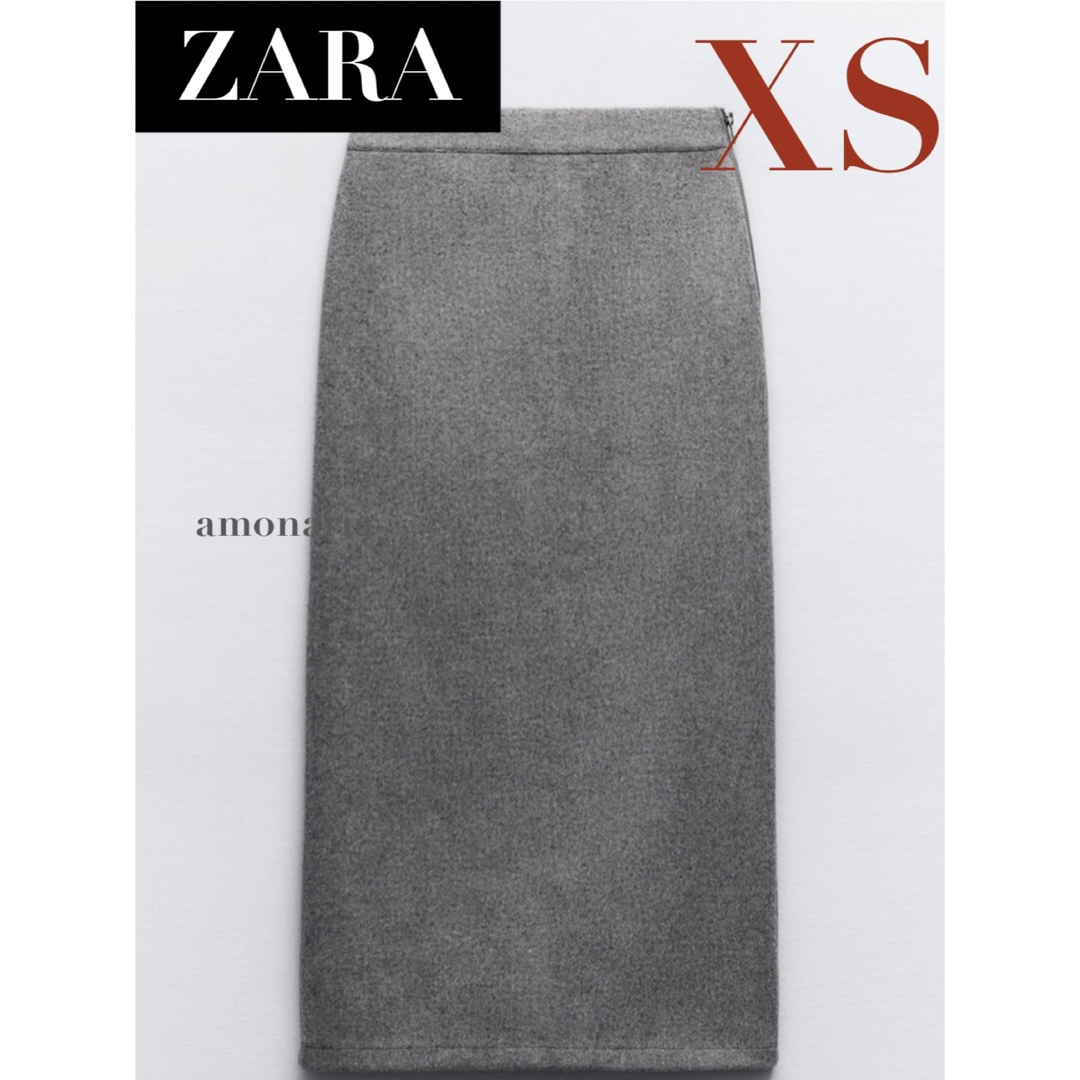 タイトスカート【新品】ZARA ミディ丈ペンシルスカート　ミディ丈スカート ロングスカート