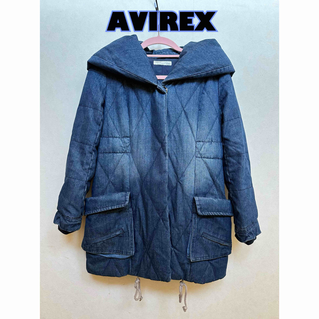 AVIREX(アヴィレックス)のAVIREX（アヴィレックス）／デニムダウンジャケット レディースのジャケット/アウター(ダウンジャケット)の商品写真