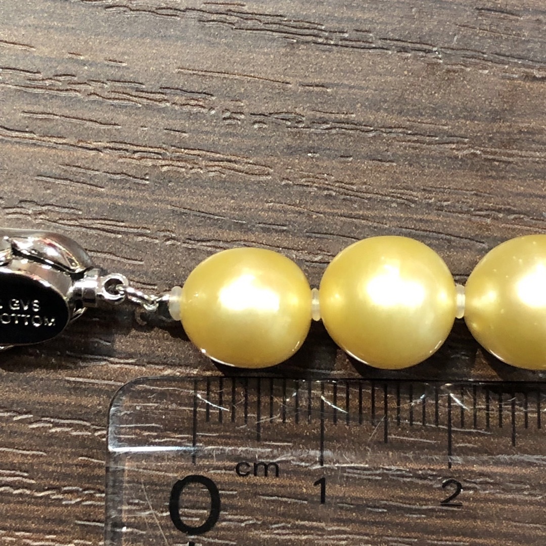 【雪様専用】⭐️ゴールドパール 11mm ネックレス レディースのアクセサリー(ネックレス)の商品写真