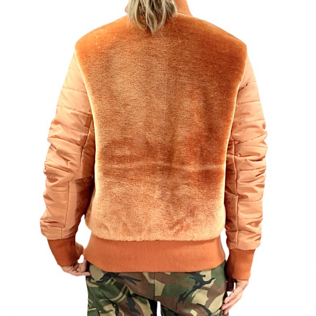新品 THE NEW COUNTY テディベア モコモコファー ボア ジャケット メンズのジャケット/アウター(ブルゾン)の商品写真
