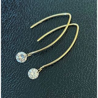 0.40ct⭐︎ K18 レーザーホール ダイヤモンド ピアス(ピアス)