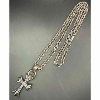 クロムハーツ(Chrome Hearts)の【豪華】スモールCHクロスwithベイルパヴェダイヤ＆ペーパーチェーン２０インチ(ネックレス)