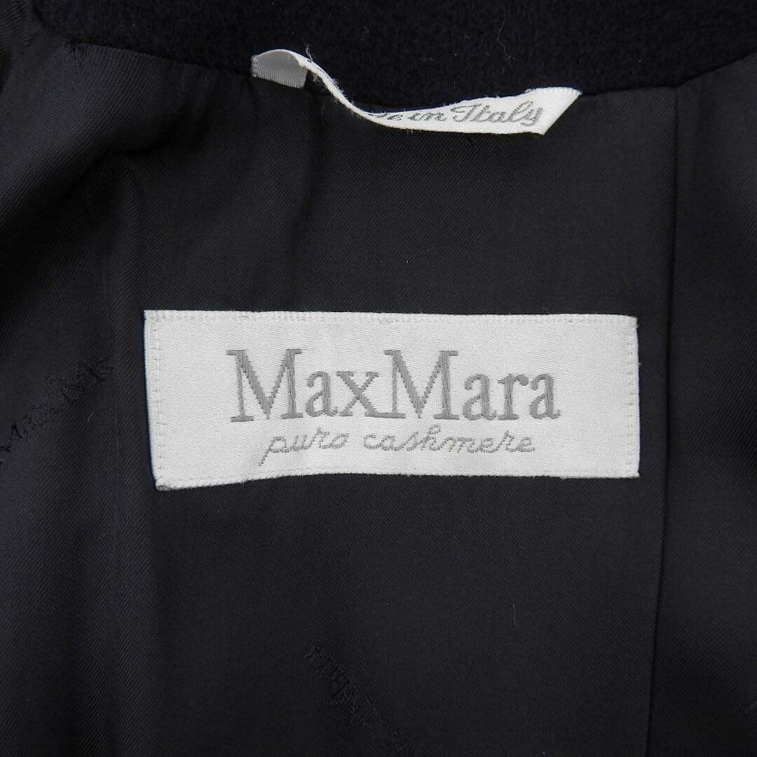 Max Mara(マックスマーラ)のマックスマーラ Max Mara マックスマーラ カシミヤ100% クチートアマーノ ロングコート レディース ネイビー 40 40 レディースのジャケット/アウター(その他)の商品写真