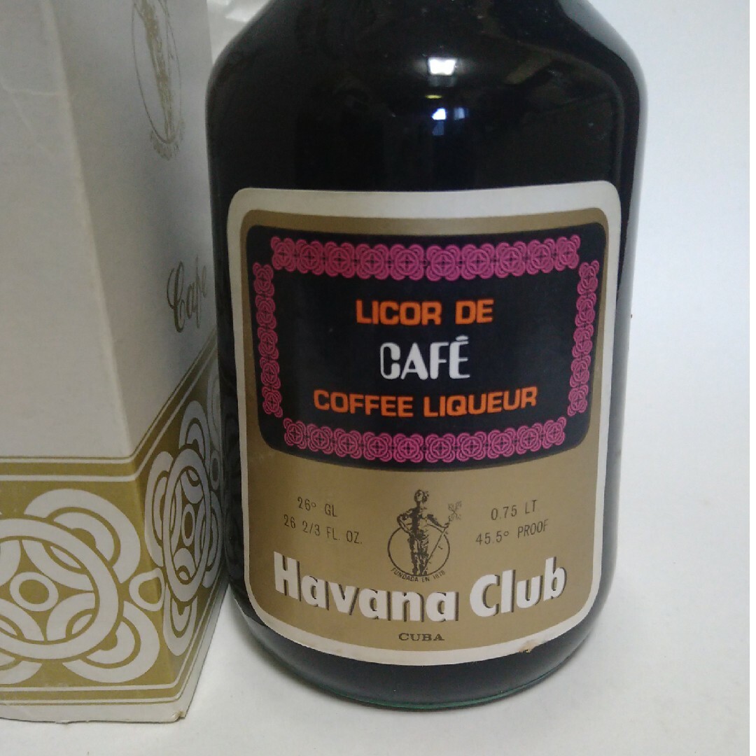 havana club coffee liquor 70年代流通品 食品/飲料/酒の酒(リキュール/果実酒)の商品写真