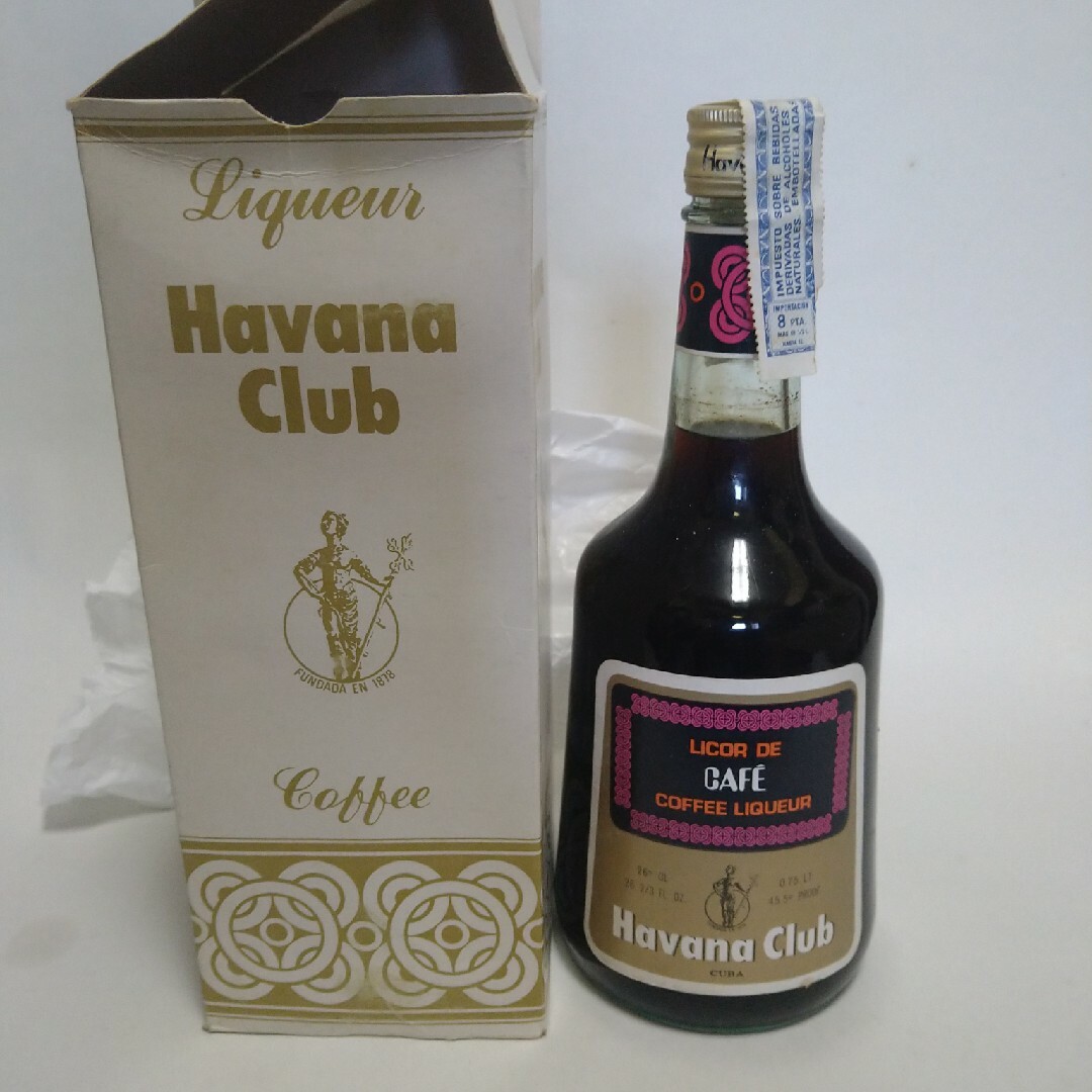 havana club coffee liquor 70年代流通品 食品/飲料/酒の酒(リキュール/果実酒)の商品写真