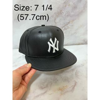 ニューエラー(NEW ERA)のNewera 59fifty ニューヨークヤンキース レザー キャップ(キャップ)