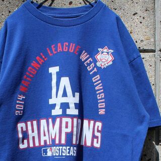 メジャーリーグベースボール(MLB)のMLB公式もの ロサンゼルス ドジャース 地区チャンピオン 古着 Tシャツ(Tシャツ/カットソー(半袖/袖なし))