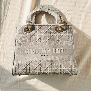 ディオール(Dior)のDior　ディオール d lite bagグレー(ハンドバッグ)