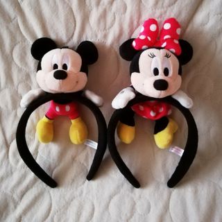 ディズニー(Disney)のTDR　ミッキー&ミニーちゃんカチューシャセット(小道具)