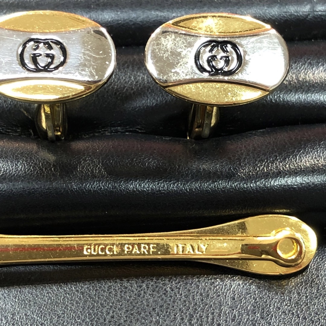 Gucci(グッチ)の【再値下げ❗️】⭐️グッチ カフス タイピンセット メンズのファッション小物(ネクタイピン)の商品写真