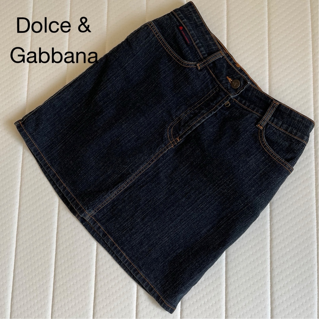 DOLCE&GABBANA(ドルチェアンドガッバーナ)の【美品】ドルチェ&ガッバーナ　デニム　スカート レディースのスカート(ひざ丈スカート)の商品写真