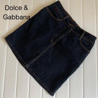 ドルチェアンドガッバーナ(DOLCE&GABBANA)の【美品】ドルチェ&ガッバーナ　デニム　スカート(ひざ丈スカート)