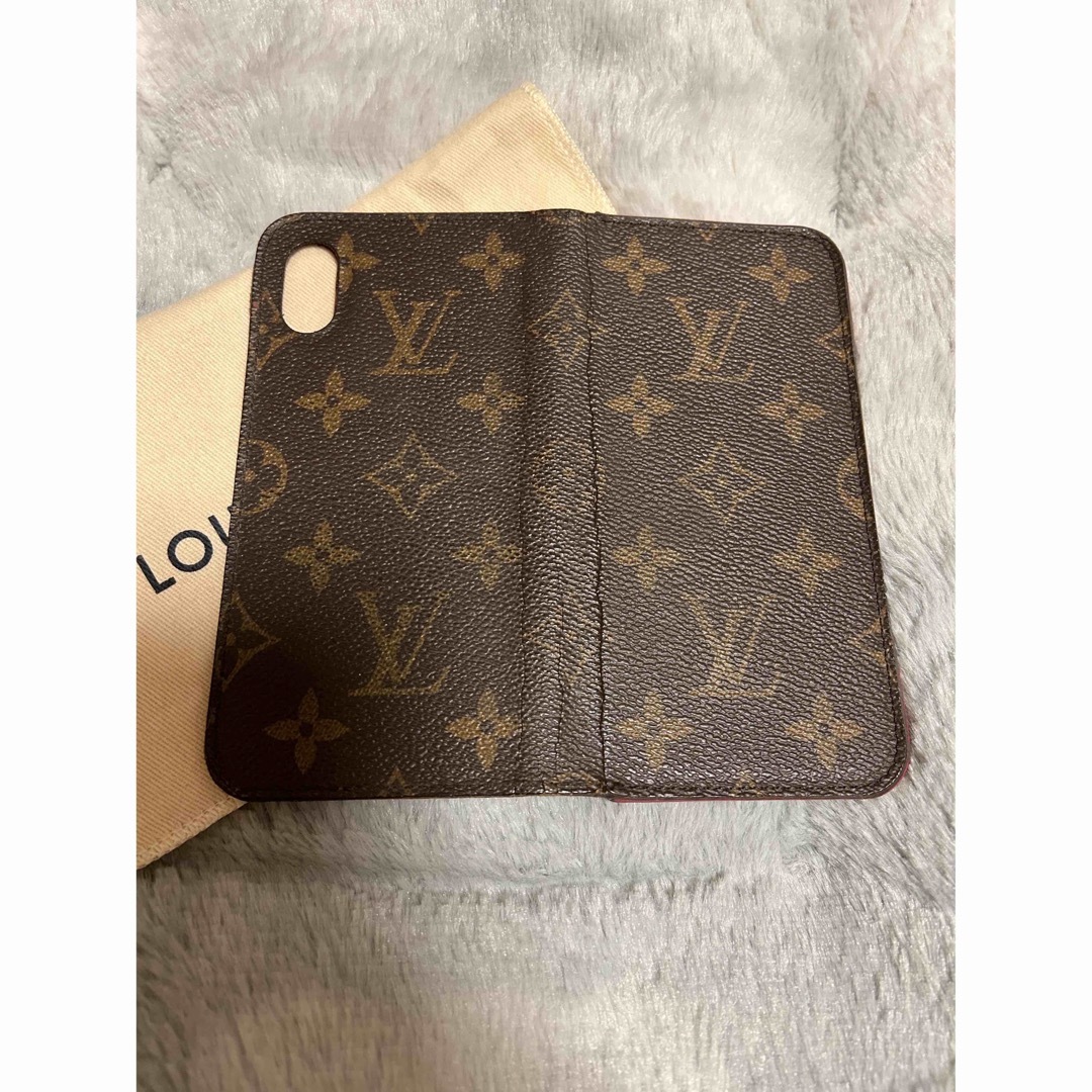 LOUIS VUITTON(ルイヴィトン)のルイヴィトン iPhone X XS フォリオ モノグラム ピンク スマホケース スマホ/家電/カメラのスマホアクセサリー(iPhoneケース)の商品写真