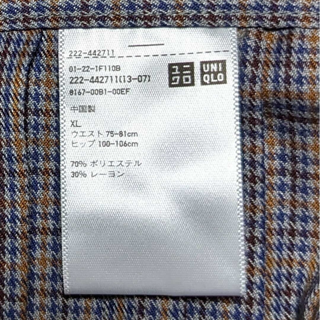 UNIQLO(ユニクロ)のユニクロ イネス プリーツロングスカート グレンチェック XL レディースのスカート(ロングスカート)の商品写真