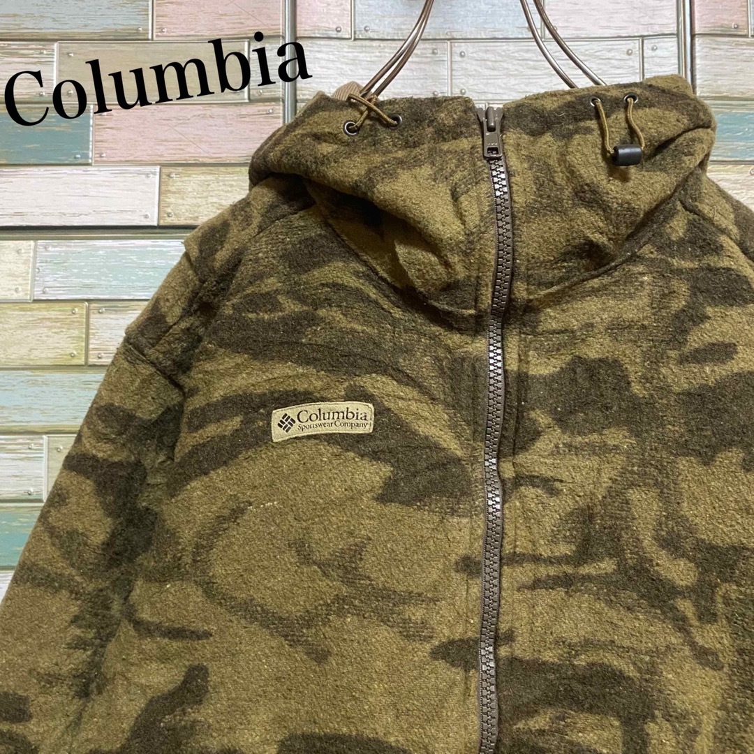 Columbia(コロンビア)のColumbia コロンビア　ウールジャケット　ワンポイントロゴ　カモ柄 メンズのジャケット/アウター(ブルゾン)の商品写真