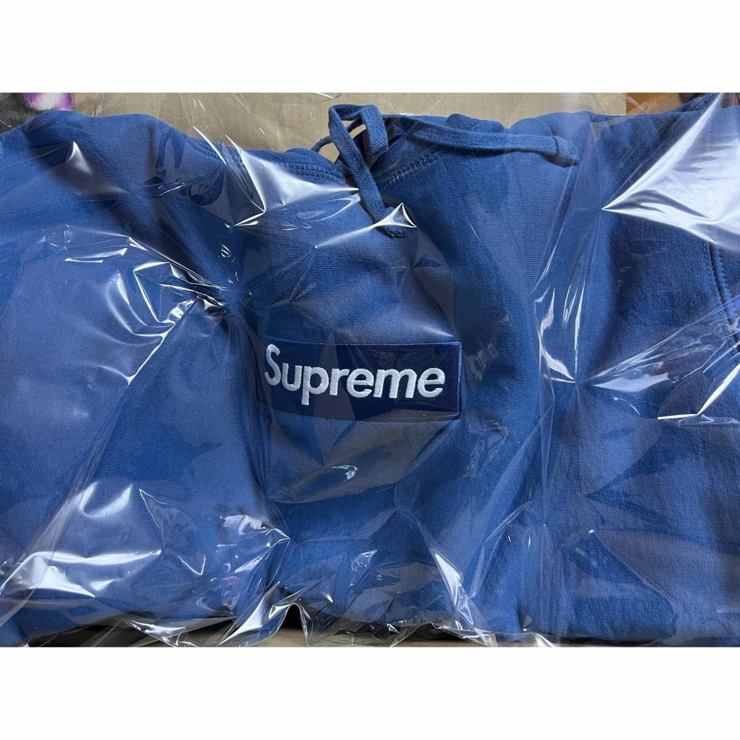 SサイズSupreme Box Logo Hoodeフーディー スウェットブルー-