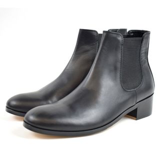 パドローネ(PADRONE)のPADRONE/パドローネ　サイドゴアレザーヒールブーツ　BL SIDEGORE BOOTS　PU8394-1101-23A　サイズ：40　カラー：ブラック【中古】(ブーツ)