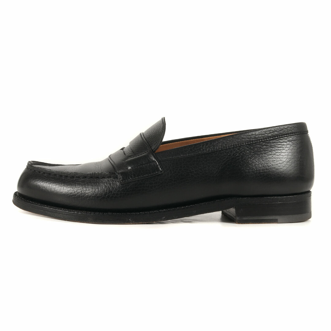 メンズJ.M. WESTON ジェイエムウエストン サイズ:6D レザー コイン ローファー 180 SIGNATURE LOAFER シグニチャー 短靴 革靴 シューズ ビジネス フォーマル ブラック 黒 フランス製 ブランド【メンズ】