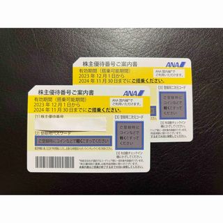 エーエヌエー(ゼンニッポンクウユ)(ANA(全日本空輸))のANA株主優待券2023年12月1日～2024年11月30日 2枚1(その他)