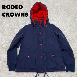 ロデオクラウンズ(RODEO CROWNS)のRODEO CROWNS(ロデオクラウンズ)ダウンジャケット ネイビー  M(ダウンジャケット)