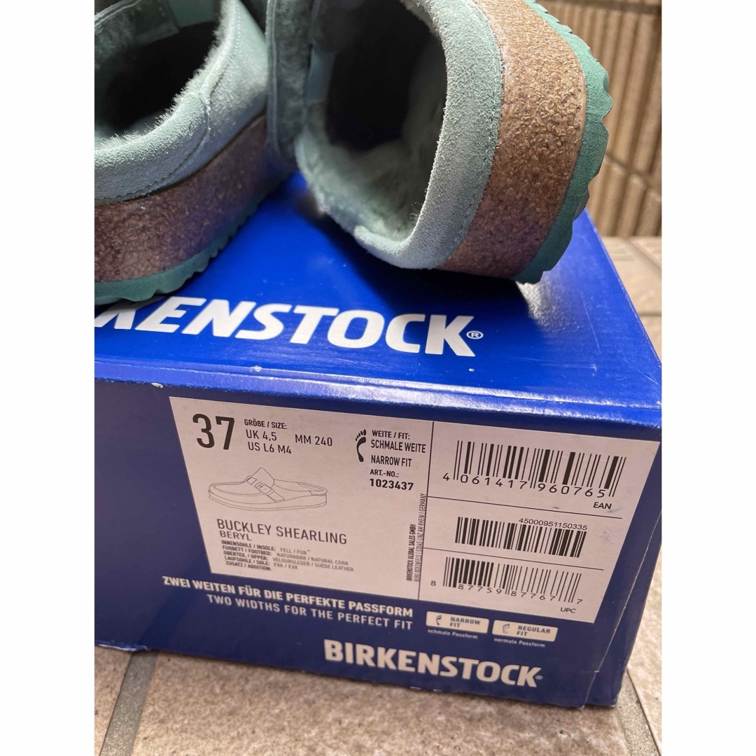 BIRKENSTOCK(ビルケンシュトック)のビルケン　バックリー　秋冬　ライトブルー レディースの靴/シューズ(スリッポン/モカシン)の商品写真