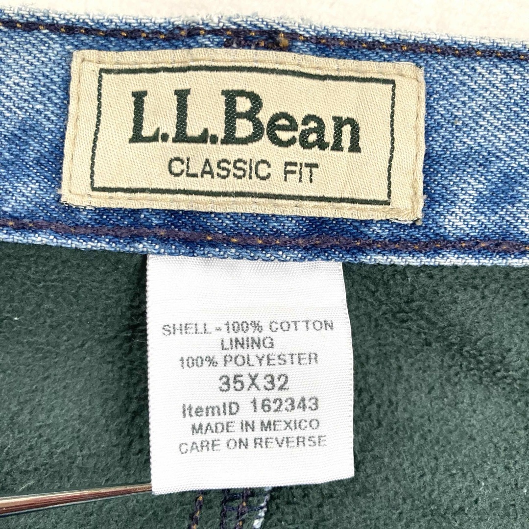 L.L.Bean(エルエルビーン)のL.L.Bean デニムパンツ 裏地フリース W35 エルエルビーン ジーンズ メンズのパンツ(デニム/ジーンズ)の商品写真