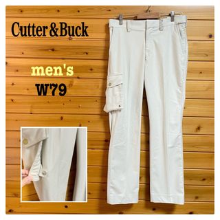 カッターアンドバック(CUTTER & BUCK)のCutter＆Buck ゴルフパンツ ポケットW79 オフホワイト(ウエア)