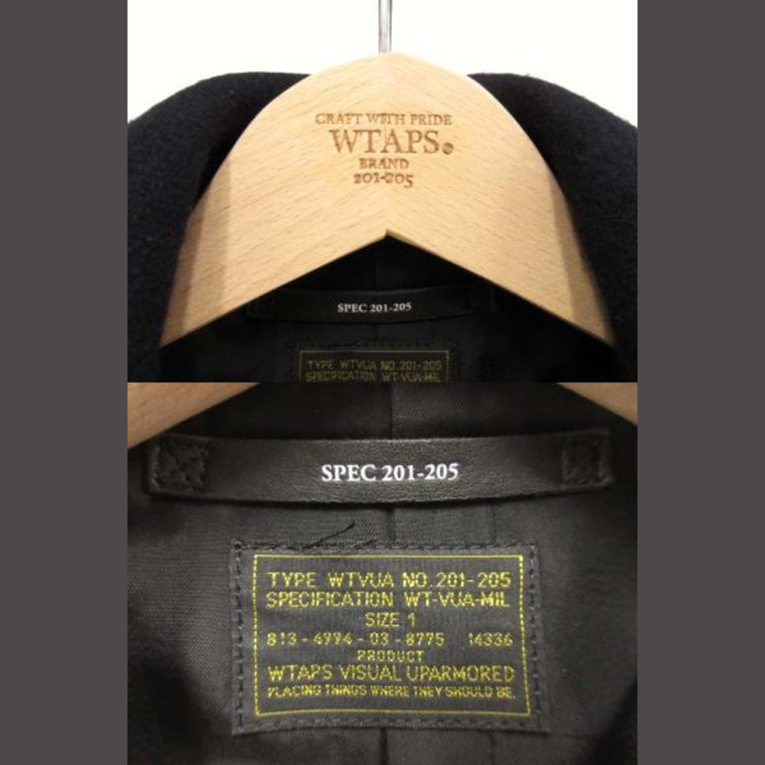 ダブルタップス WTAPS メルトン Pコート BLACK WATCH 1 メンズのジャケット/アウター(ピーコート)の商品写真