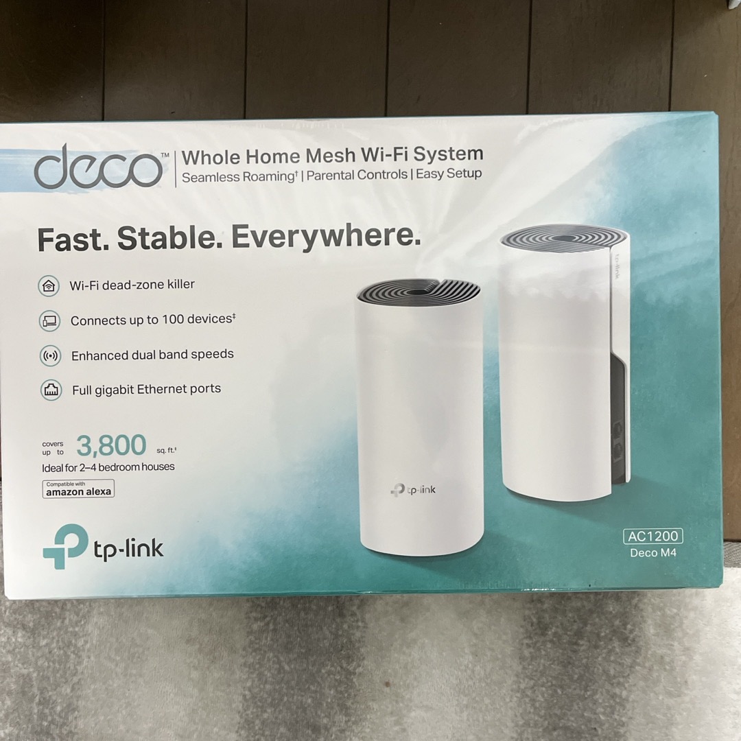 TP-Link Deco M4 AC1200 メッシュWi-Fiユニット 2個有IEEE80211b