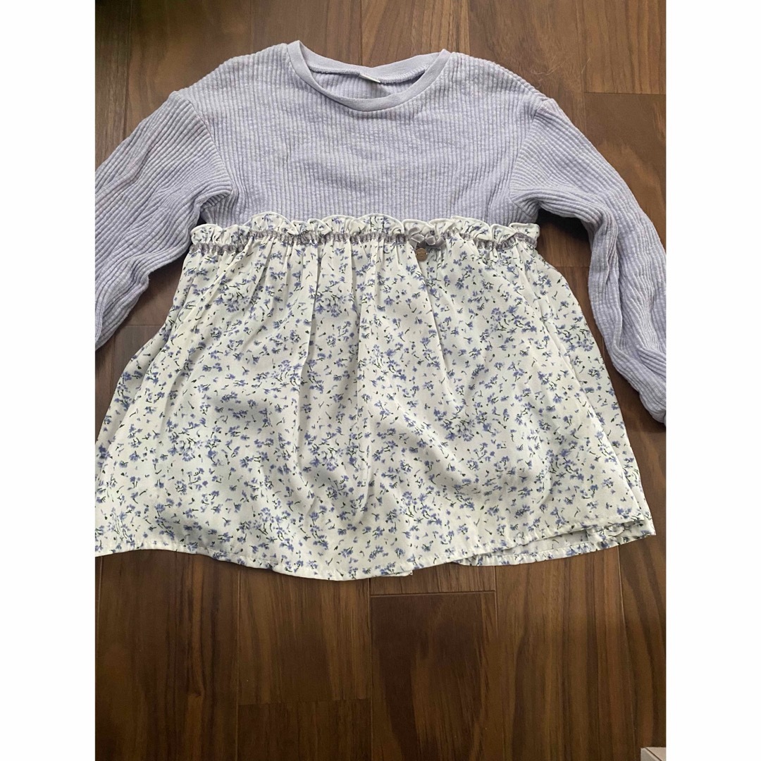 apres les cours(アプレレクール)の花柄チュニック キッズ/ベビー/マタニティのキッズ服女の子用(90cm~)(Tシャツ/カットソー)の商品写真