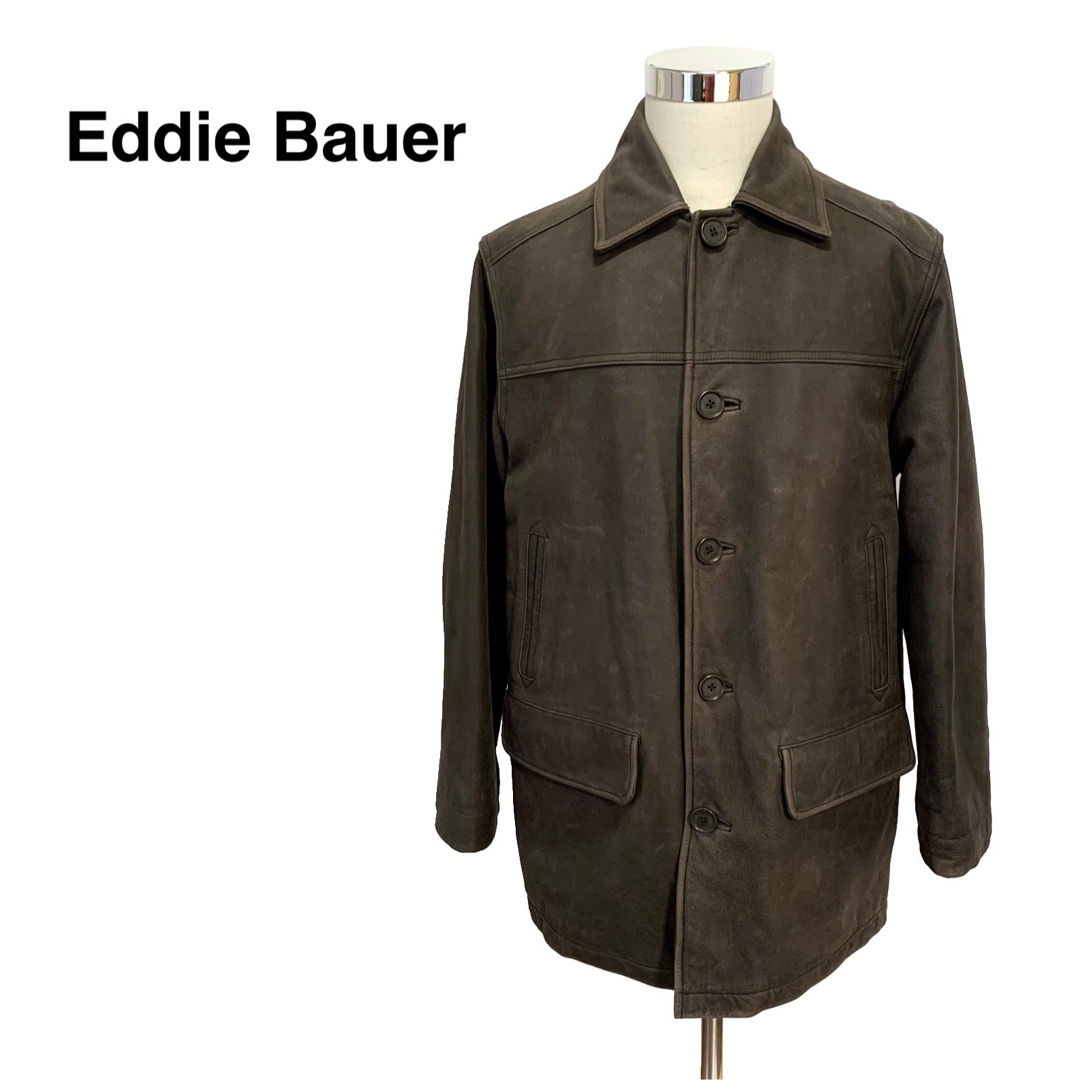 EDDIE BAUER / car coat leather jacketきんにくんメンズ