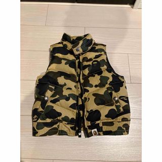 アベイシングエイプ(A BATHING APE)のBAPE KIDS ベストAPE サル迷彩(ジャケット/上着)