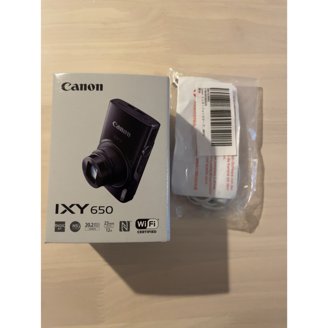 【新品】Canon IXY650 BKインターフェースケーブル付き