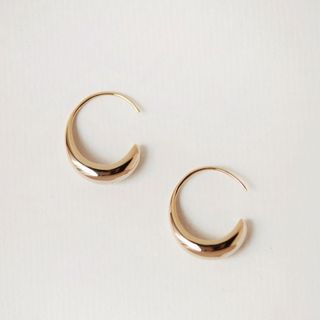 ドゥーズィエムクラス(DEUXIEME CLASSE)の【p42】drop hoop pierce 18k gold-plated(ピアス)