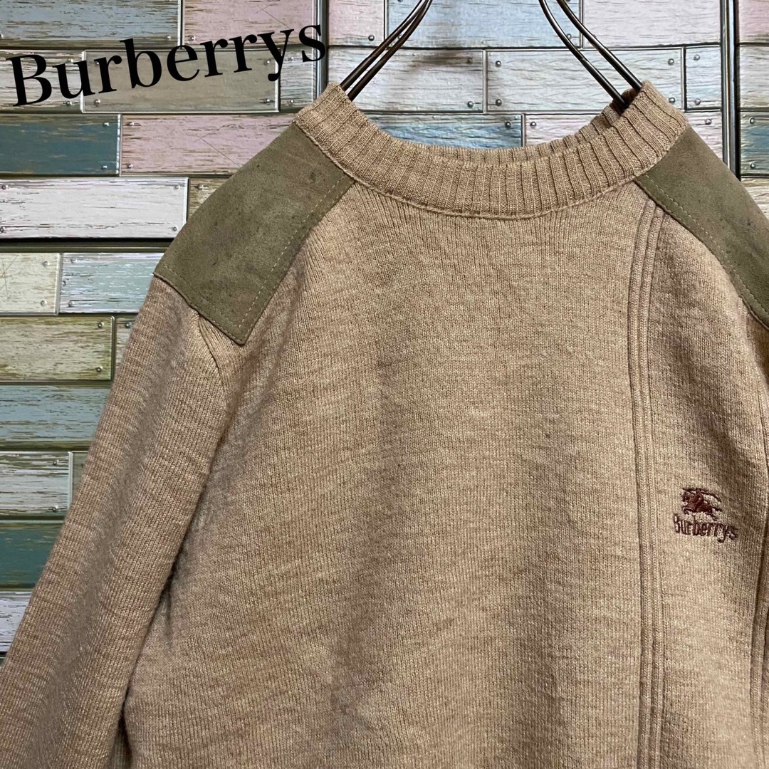 BURBERRY - 【90's】バーバリーズ ニット セーター ワンポイント刺繍