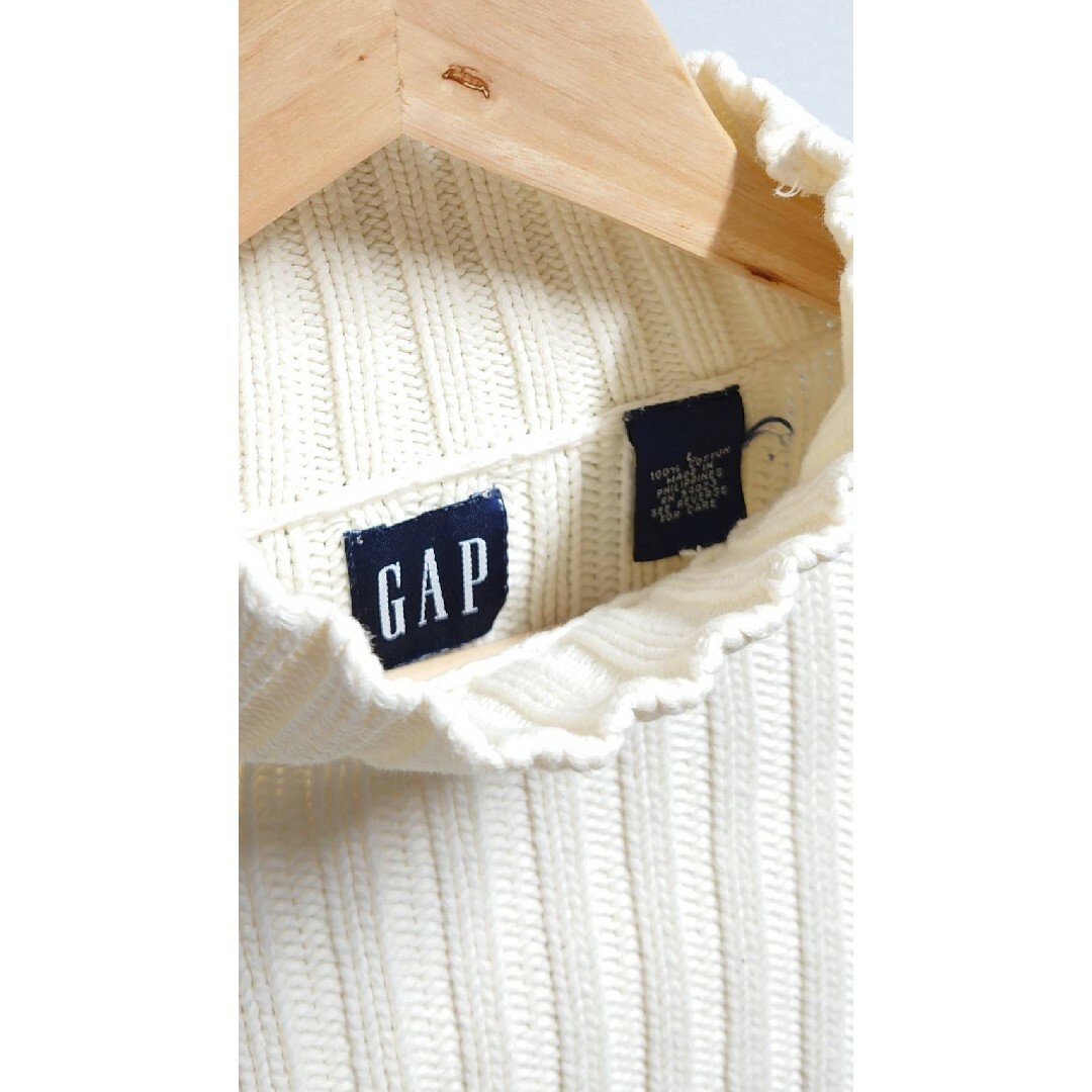 90’s OLD GAP リブ編み モックネック コットン ニット セーター