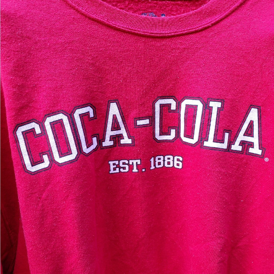 コカ・コーラ(コカコーラ)のUS古着 FRUITS OF THE LOOM Coca-Cola スウェット メンズのトップス(スウェット)の商品写真