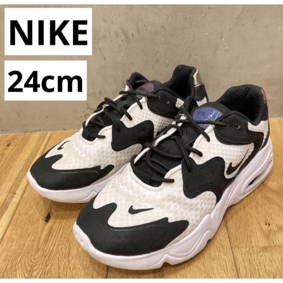 NIKE AIR MAX 2X エアマックス 2X ホワイトブラック　24cm | フリマアプリ ラクマ