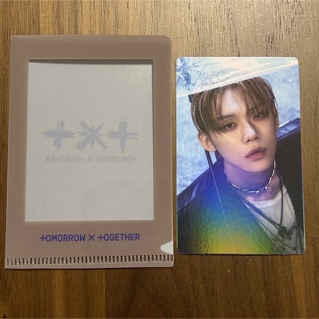 TXT tomorrow グローバル特典 トレカ ヨンジュン TXT tomorrow グローバル特典 トレカ ヨンジュン