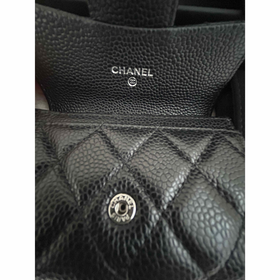 CHANEL(シャネル)の再値下げ❗️【美品】CHANEL カードケース　ミニ財布　キャビアスキン レディースのファッション小物(名刺入れ/定期入れ)の商品写真