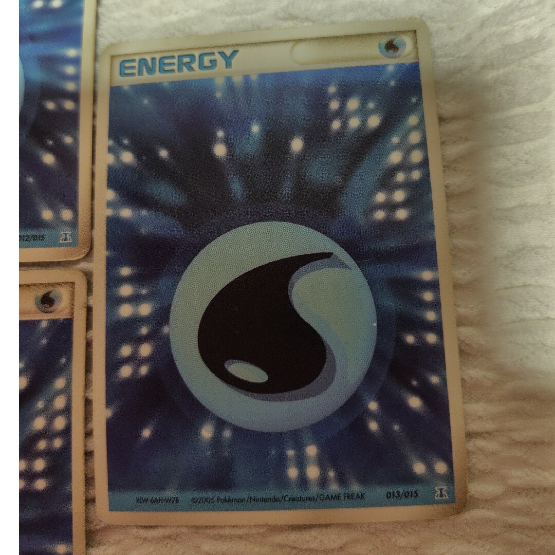 ポケモン(ポケモン)の水エネルギー　クイックエネルギー エンタメ/ホビーのトレーディングカード(シングルカード)の商品写真