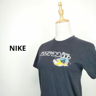 ナイキ(NIKE)のナイキNIKEレディースXS黒プリントTシャツ(Tシャツ(半袖/袖なし))