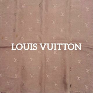 LOUIS VUITTON - ★ルイヴィトン★ ミニスカーフ ポケットチーフ LVロゴ シルク ブラウン