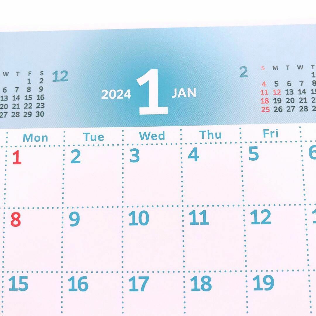 【FUJIFILM】卓上カレンダー 2024 インテリア/住まい/日用品の文房具(カレンダー/スケジュール)の商品写真