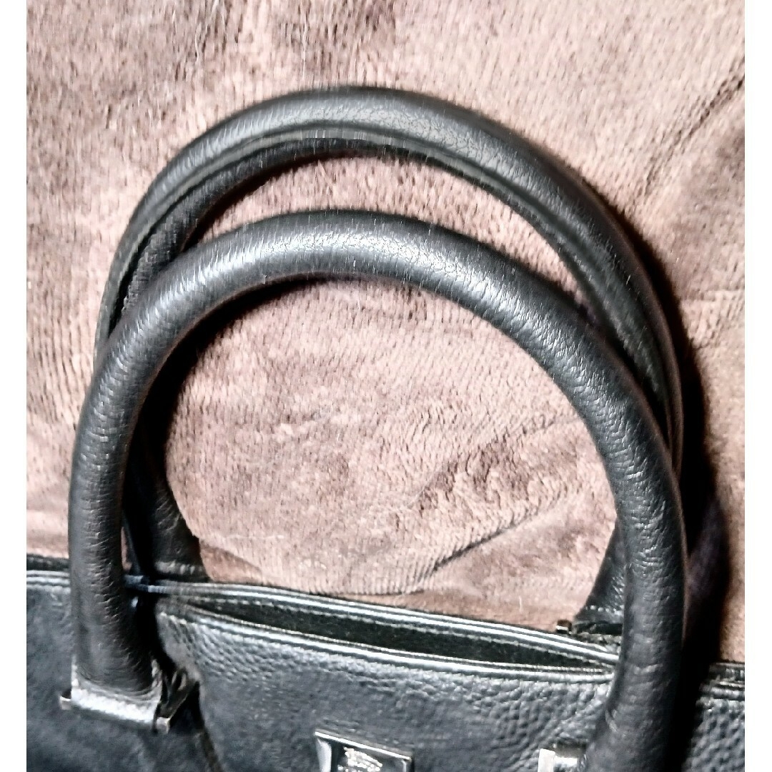 BURBERRY BLACK LABEL(バーバリーブラックレーベル)のバーバリーブラックレーベル 本革トートバッグ メンズのバッグ(トートバッグ)の商品写真